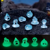 Resim 8 Adet Sevimli Karanlıkta Parlayan Reçine Su Damlası Peri Süslemeleri - Elektrik Gerektirmeyen Mini DIY Fantazi İç/Dış Mekan Masaüstü Araba Dekoru, Ev & Bahçe için Yaratıcı Hediye, Masaüstü Süsler | Eğlenceli Tasarım | Dayanıklı Süsler, Peri Partisi Süslemeleri 