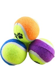Resim Hype Store Tenis Topu Köpek Eğitim Oyuncağı Dayanıklı ve Eğlenceli Köpek Oyun Topu Tenis Adet 4 
