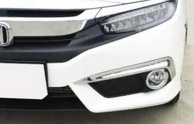 Resim Honda Civic Fc5 2016-2020 Ön Sis Halka Kaplama - Krom 
