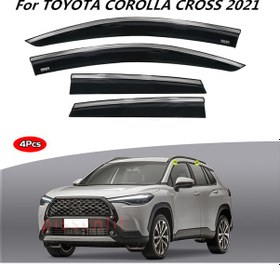 Resim Toyota Corolla Uyumlu Cross Kromlu Cam Rüzgarlığı 2022 Sonrası 