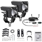 Resim Hallow-motosiklet Led Sürüş Sis Farları 120w 18000lm 6 Aydınlatma K22731r 