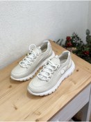 Resim Mammamia D25YA-3485 HAKİKİ DERİ ORTOPEDİK SNEAKER SPOR AYAKKABI KADIN 