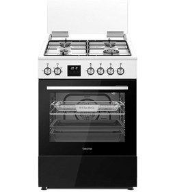 Resim Tecna TF 723WBR 60 L Turbo Fanlı 3 Gözü Gaz +1 Gözü Wok Ocaklı Tam Boy Solo Fırın 