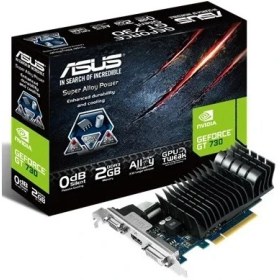 Resim Asus Nvidia GeForce GT 730 2GB 64Bit GDDR5 (DX11) PCI-E 3.0 Ekran Kartı (GT730-SL-2GD3-BRK) 