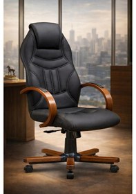 Resim Mega Premium Yönetici Ofis Ve Büro Koltuğu Anatomik Tasarım Lüks Oturum Konforu Siyah 