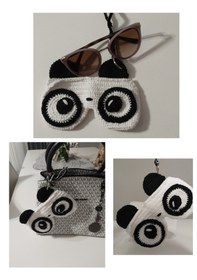Resim Panda Gözlük Kılıfı 