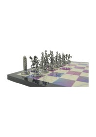 Resim Gifthome Metal Satranç Takımı - Seti Orta Boy Yunan Figürlü A 