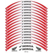 Resim Honda Cb 125 F Jant Şeridi Beyaz - Kırmızı 462439540 