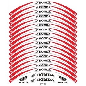Resim Honda Cb 125 F Jant Şeridi Beyaz - Kırmızı 462439540 