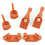 Resim Suofeng Trax4 Slash 2wd Vxl Rc Araba Alüminyum On Direksiyon Dirsekli, Arka Eksen Ve C Kolu Donanımı Yükseltme Seti Turuncu 