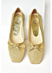 Resim Fox Shoess476350115 Altın File Kadın Babet Altın 