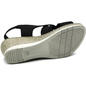 Resim Mammamia 2520lx Kadın Deri Sandalet Siyah - Beyaz 