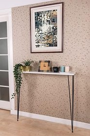 Resim Mudesa MDSDRS0001 Modern Dresuar Radyatör Petek Üzeri Metal Ayaklı Raf 