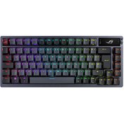 Resim Asus ROG Azoth NX-RD Switch Q TR Kablosuz RGB Gunmetal Mekanik Oyuncu Klavyesi 