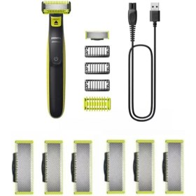 Resim Philips QP-2824-10 One Blade Yüz ve Vücut Şekillendirici Hibrıt Traş Makinesi 