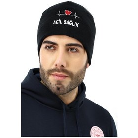 Resim Acil Sağlık Bere - Siyah-12174 Siyah 