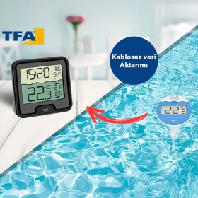 Resim Sevgift Tfa 30.3066.01 'marbella' Havuz Sıcaklık Ölçer | Ortam Isı Nem Ölçer 