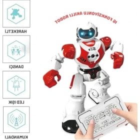 Resim 16 Fonksiyonlu Şarjlı Uzaktan Kumandalı Robot - Ses ve Işık Efektli 