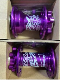 Resim BİSİKLET ÖN ARKA GÖBEK SETİ PASAK 32 DELİK HUB SESLİ MOR 