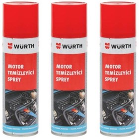 Resim Würth Motor Temizleyici Temizleme Spreyi 500ml - 3 Adet 