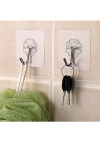 Resim Kendinden Yapışkanlı Şeffaf Askı 5'li Set Şeffaf 