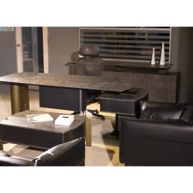 Resim Zec Ofis Tesla Premium Yönetici Masa Takımı - 2025 KOLEKSİYON 