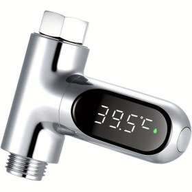 Resim LED Musluk Termometresi, Celsius/Fahrenheit Dijital Ekranlı Anında Okuma, 360° Dönebilen Su Sıcaklık Ölçer, Ev Banyosu ve Karavan İçin Uygun, Sevgililer Günü Hediyesi 