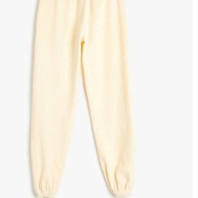 Resim Koton Kız Çocuk Basic Jogger Eşofman Altı Beli Lastikli Ekru 