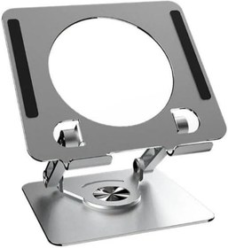 Resim 360 Derece Dönebilen Yükseltilmiş Masaüstü Ayarlanabilir Metal Tablet Standı 