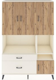 Resim Hyperion Dolap 7 Raflı 2 Çekmeceli 4 Kapaklı 132x44x195 Aytaş... Aytaşı 