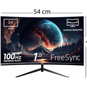 Resim İzoly Vortex 24 İnç 100hz 1ms Fhd Curved Monitör Vga+hdmı Dahili Hoparlör 