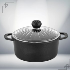 Resim Elmas İkili Derin Tencere 20 - 24 Cm Siyah 