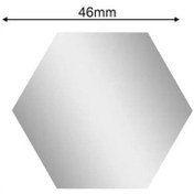 Resim Honmex 36 Adet Yalıtabilir Akrilik Ayna Duvar Sticker, Gümüş Renkli, Ev Dekorasyonu, Yansıtıcı Yüzeyli, Kolay Kurulum 