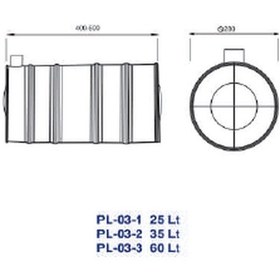 Resim NEKSAN Su Deposu (Paslanmaz - 35 Lt) 