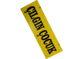 Resim Tky Cam Süsü Yazı ’çılgın Çocuk’ Mdf Vantuzlu 