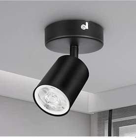 Resim Riolight Modern Siyah Metal Oda,mutfak,banyo,cafeler İçin Gün Işıgı Spot Ampul Dahildir Siyah 