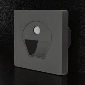 Resim Cata 1W Sensörlü Ledli Koridor Armatürü Siyah Kasa(Günışığı) K2 