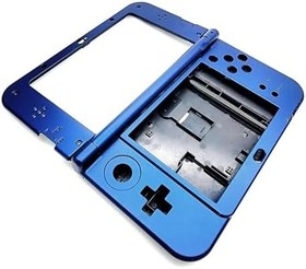 Resim Valley Of The Sun Koyu Mavi New3DSXL Ekstra Konut Durumda B/C/D Yüz Kabukları Seti Değiştirme, Yeni 3DS New3DS XL LL 3DSXL Oyun Konsolu, DIY Orta Ekran Çerçevesi/Düğme Faceplate/Pil Kapağı Plakaları 3 ADET 