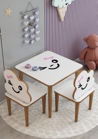 Resim webkapinda Çocuk Masa Sandalye Takımı Aktivite Masası Çocuk Oyun Masası Çalışma Masası Çocuk Sandalyesi 
