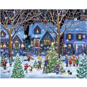 Resim Singree "1000 Parçalı Noel Temalı Yapboz - Ailece Eğlenceli Ve Dayanıklı Kağıt Puzzle" 