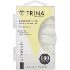 Resim Trina Takma Tırnak 100 ‘lü Kutulu ( Almond ) -03 