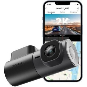 Resim Mını2x 2k Araba Önü Kamerası, 360 Dönebilir Lens, 1440p Gece Görüşlü Uyumlu 