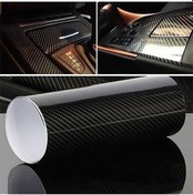 Resim 5d Karbon Fiber Folyo Ultra Parlak Hava Kanallı Araç Döşeme Kaplama Folyosu 30 Cm X 1 Metre 
