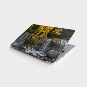 Resim Laptop Sticker Bilgisayar Notebook Pc Kaplama Etiketi 3D Şelale 