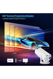 Resim Coverzone Hy300 Projeksiyon Wifi 6 Bt5.0 Ev Sineması Projeksiyon 