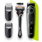 Resim Braun BT 3341 Ayarlanabilir Taraklı Saç & Sakal Şekillendirici + Gillette Hediye Braun
