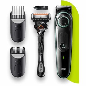 Resim Braun BT 3341 Ayarlanabilir Taraklı Saç & Sakal Şekillendirici + Gillette Hediye 