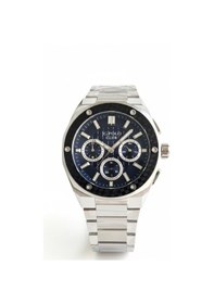 Resim Jg. Polo Club Erkek Kol Saati Gümüş Ve Siyah Renk, Mavi Kadran - S04414a.5, 2 Yıl Garantili Gümüş - Siyah 