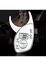 Resim Cilt Kas Test Cihazı Terazi Dijital Ölçüm Vücut Yağ Kaliper Spor Yağ Monitörleri Analiz Cihazı Zayıflama Ölçüm Aletleri-gümüş 