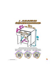 Resim Eliusta Lumin Tüp Yuvalı 60 Cm Ankastre Ocak Altı Dolap 60x88x48 Cm Beyaz Dolap Çekmeceli Mutfak Organizeri Beyaz 